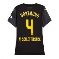 Camiseta Borussia Dortmund Nico Schlotterbeck #4 Segunda Equipación Replica 2024-25 para mujer mangas cortas